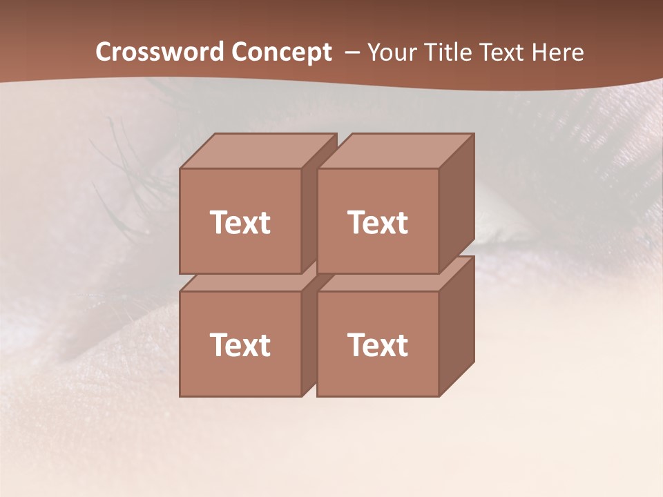 Eye Eyelid Look PowerPoint Template