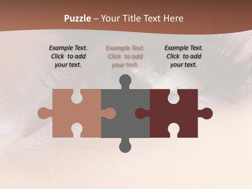 Eye Eyelid Look PowerPoint Template