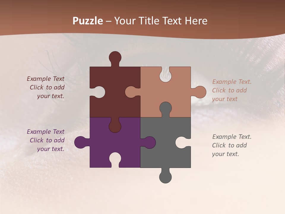 Eye Eyelid Look PowerPoint Template