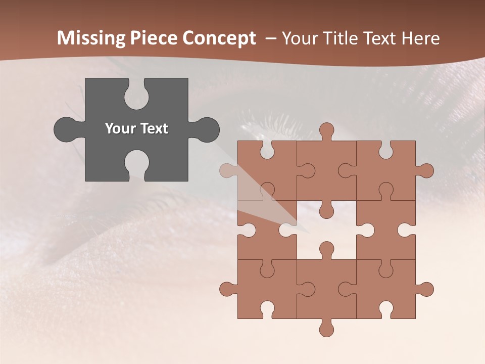 Eye Eyelid Look PowerPoint Template