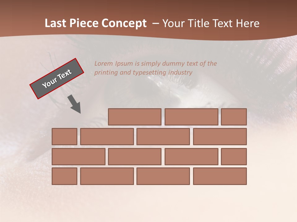 Eye Eyelid Look PowerPoint Template