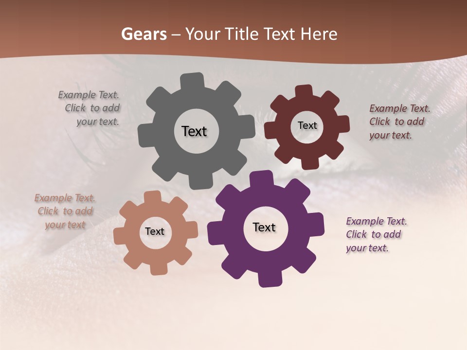 Eye Eyelid Look PowerPoint Template