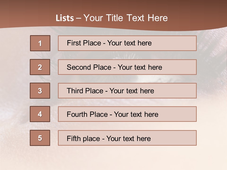 Eye Eyelid Look PowerPoint Template