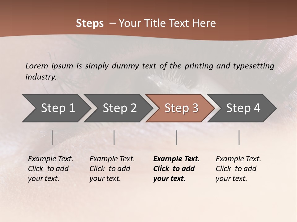 Eye Eyelid Look PowerPoint Template
