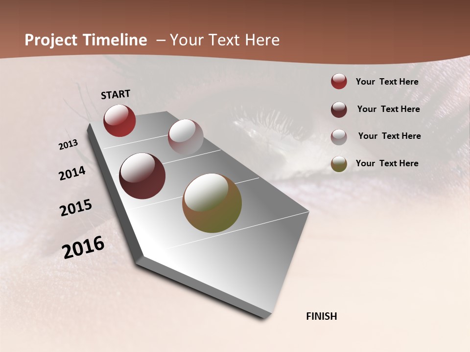 Eye Eyelid Look PowerPoint Template