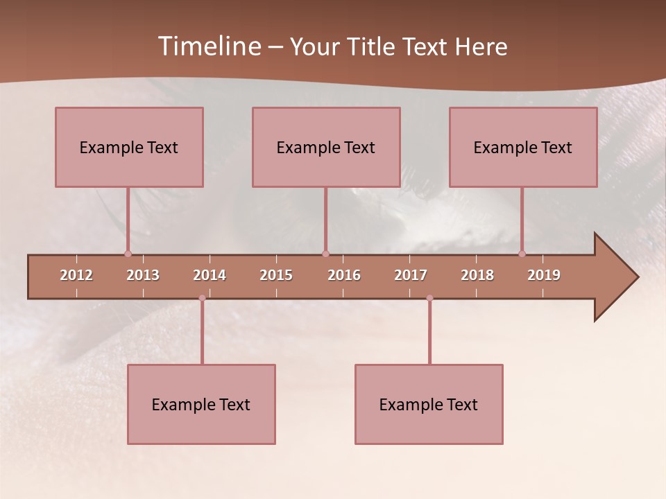 Eye Eyelid Look PowerPoint Template