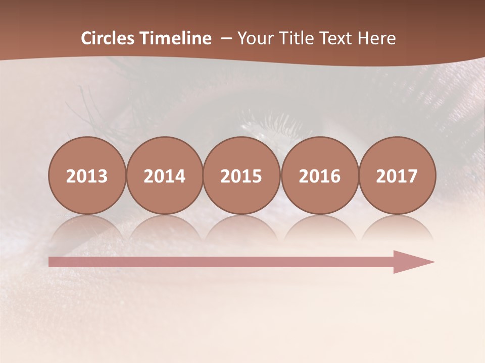 Eye Eyelid Look PowerPoint Template