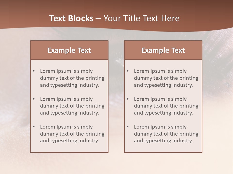 Eye Eyelid Look PowerPoint Template
