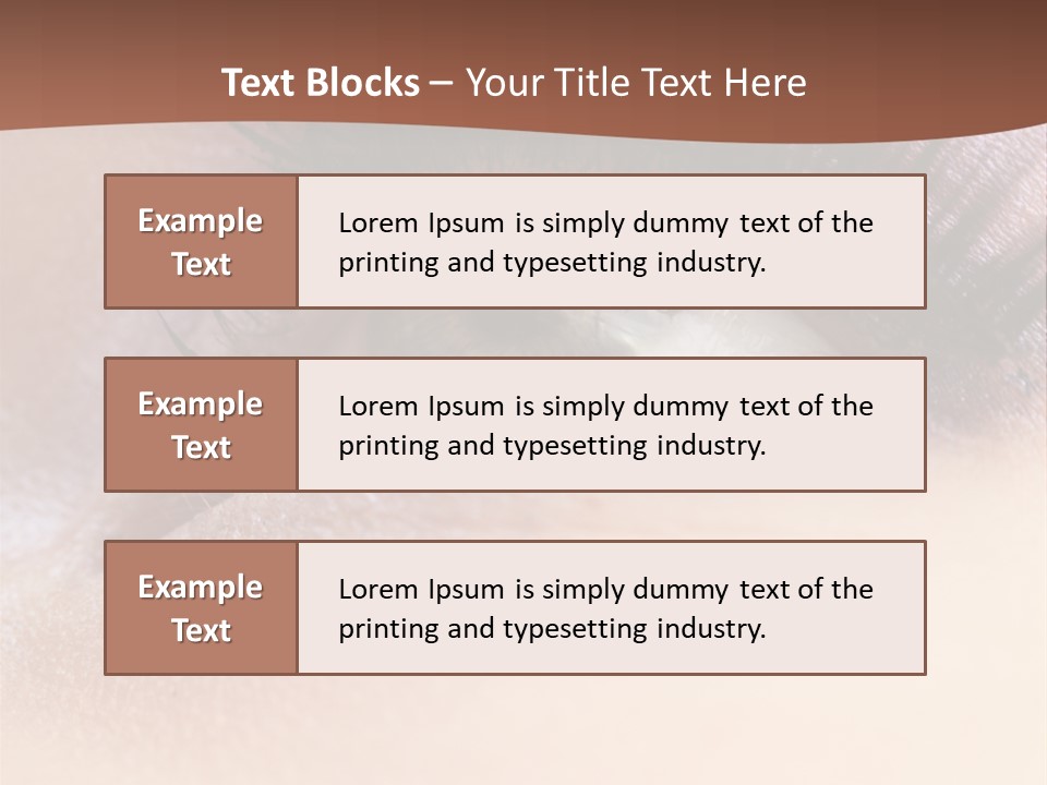 Eye Eyelid Look PowerPoint Template