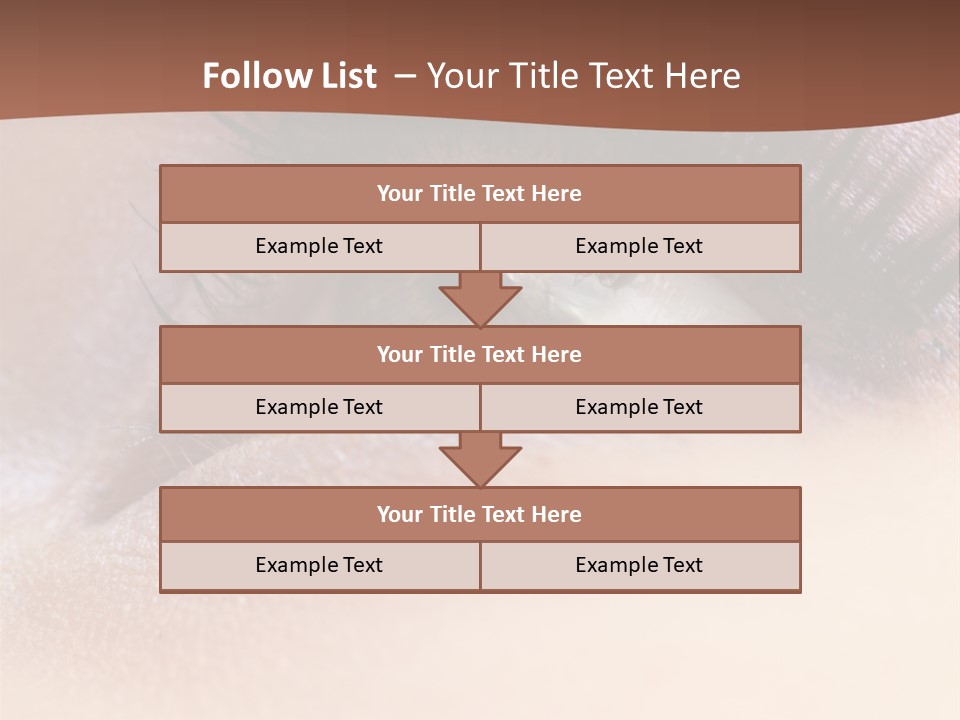 Eye Eyelid Look PowerPoint Template