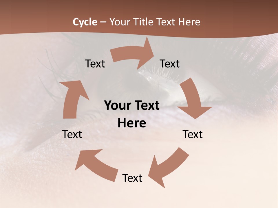 Eye Eyelid Look PowerPoint Template