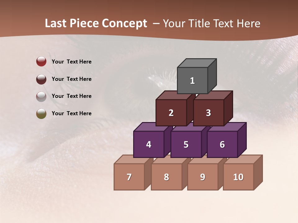 Eye Eyelid Look PowerPoint Template