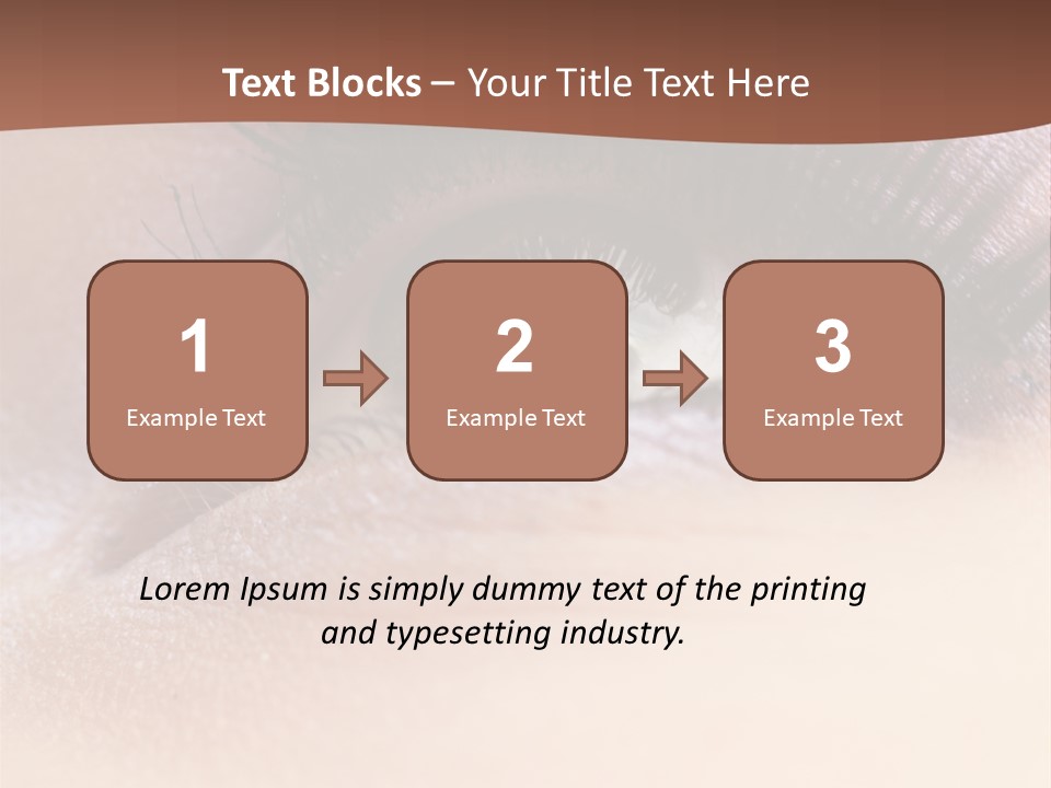 Eye Eyelid Look PowerPoint Template