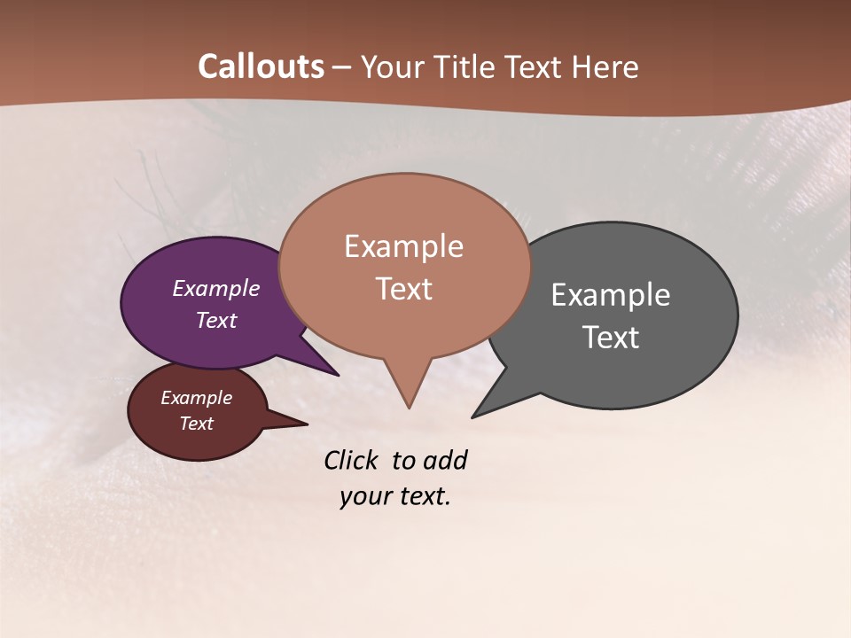 Eye Eyelid Look PowerPoint Template