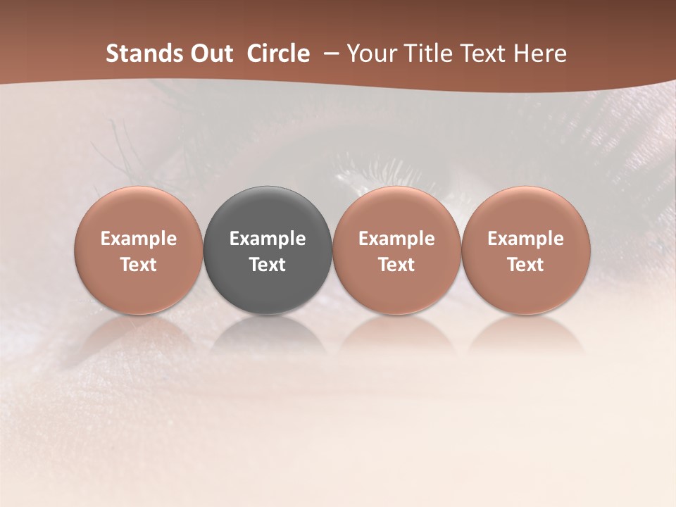 Eye Eyelid Look PowerPoint Template