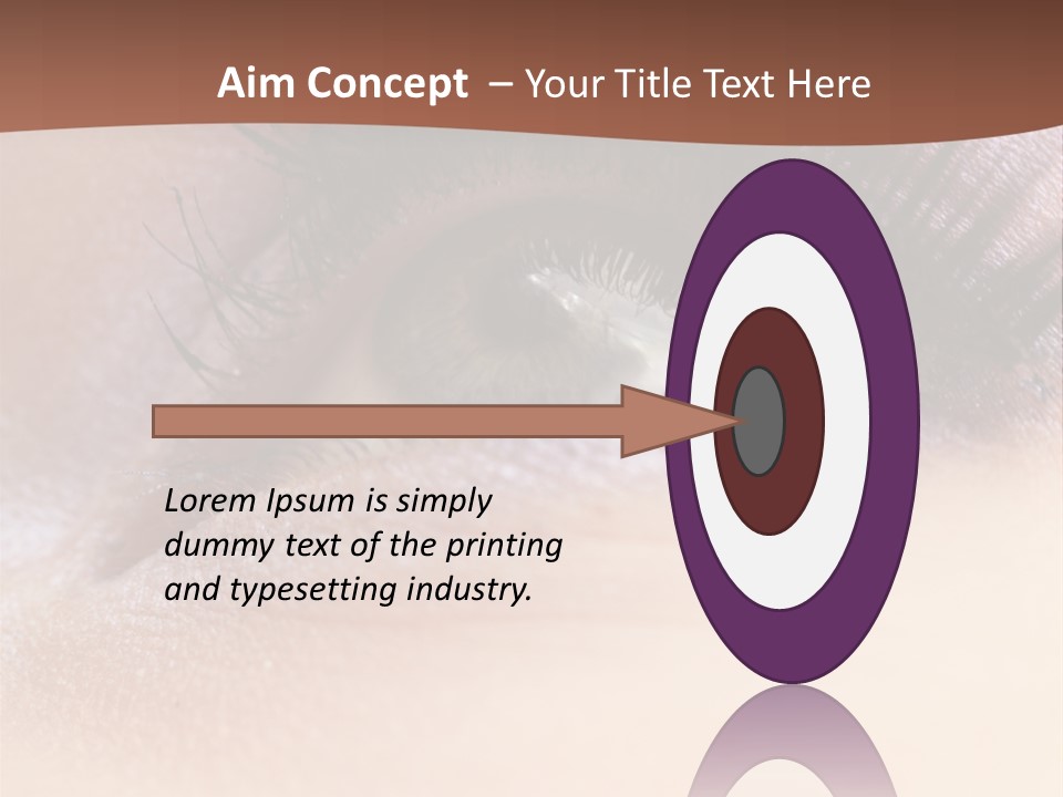 Eye Eyelid Look PowerPoint Template