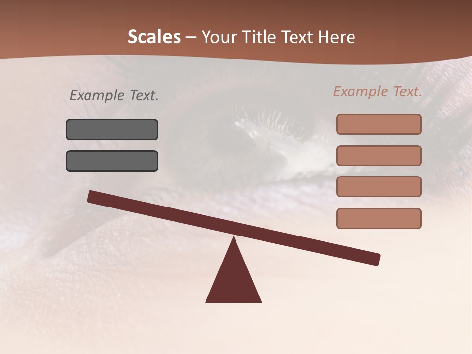 Eye Eyelid Look PowerPoint Template