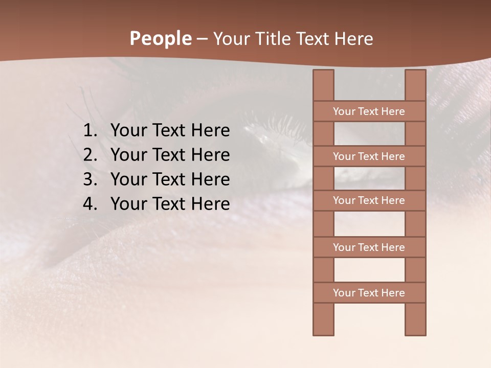 Eye Eyelid Look PowerPoint Template