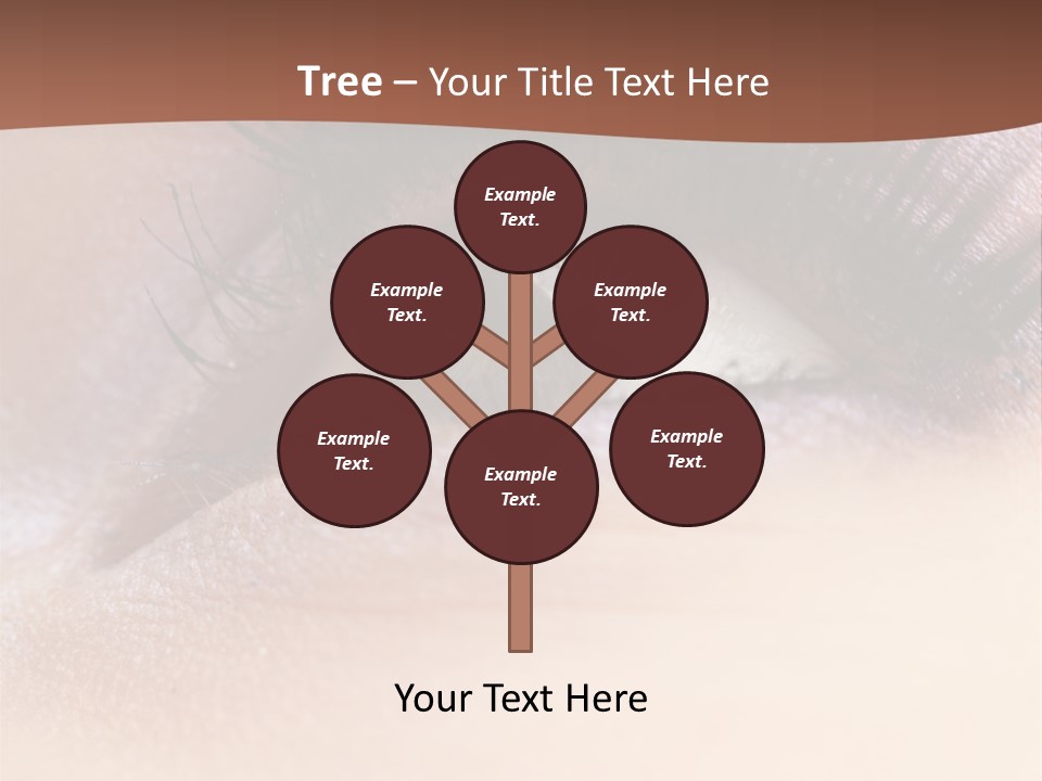 Eye Eyelid Look PowerPoint Template