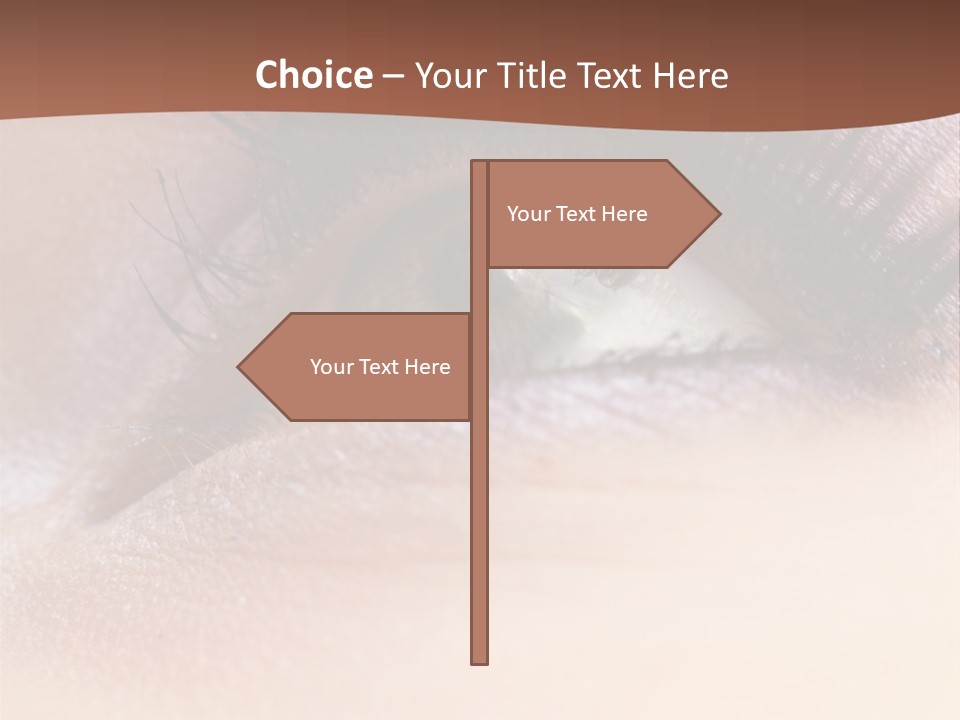 Eye Eyelid Look PowerPoint Template