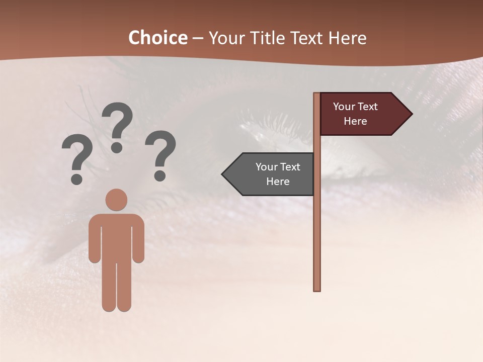 Eye Eyelid Look PowerPoint Template