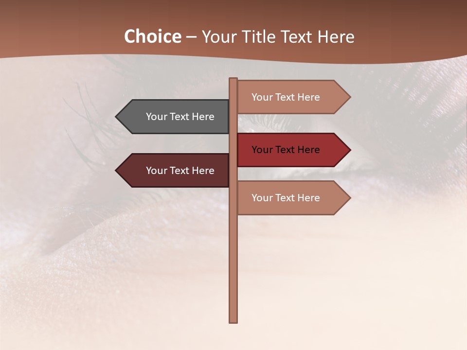 Eye Eyelid Look PowerPoint Template