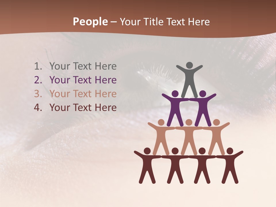 Eye Eyelid Look PowerPoint Template