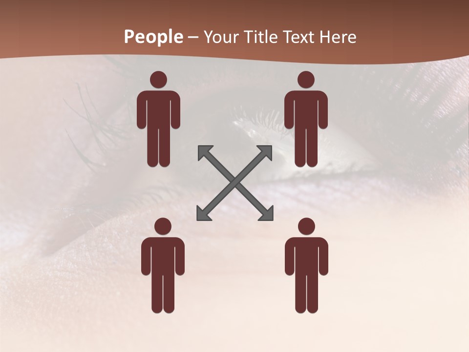 Eye Eyelid Look PowerPoint Template