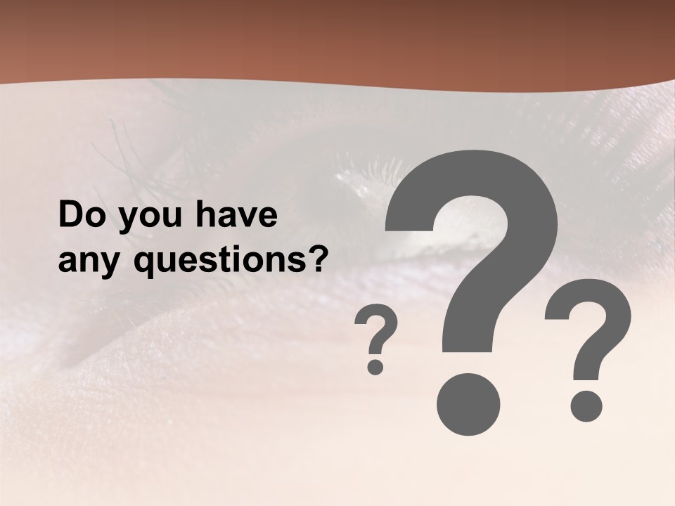 Eye Eyelid Look PowerPoint Template