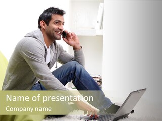 Smile Length Communication PowerPoint Template