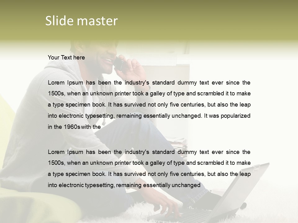 Smile Length Communication PowerPoint Template