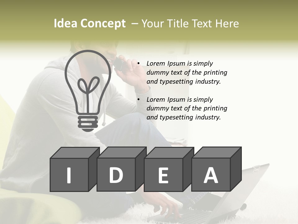 Smile Length Communication PowerPoint Template