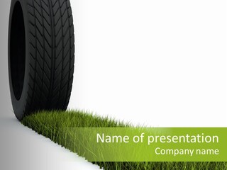 Automobile White Bio PowerPoint Template