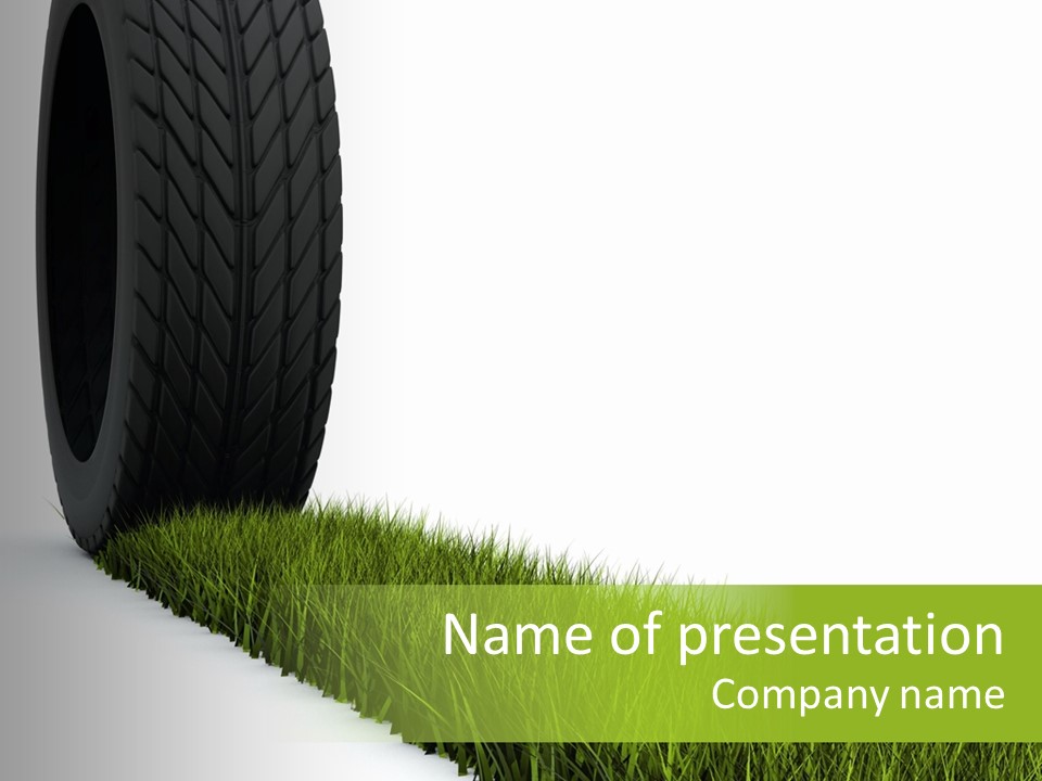 Automobile White Bio PowerPoint Template