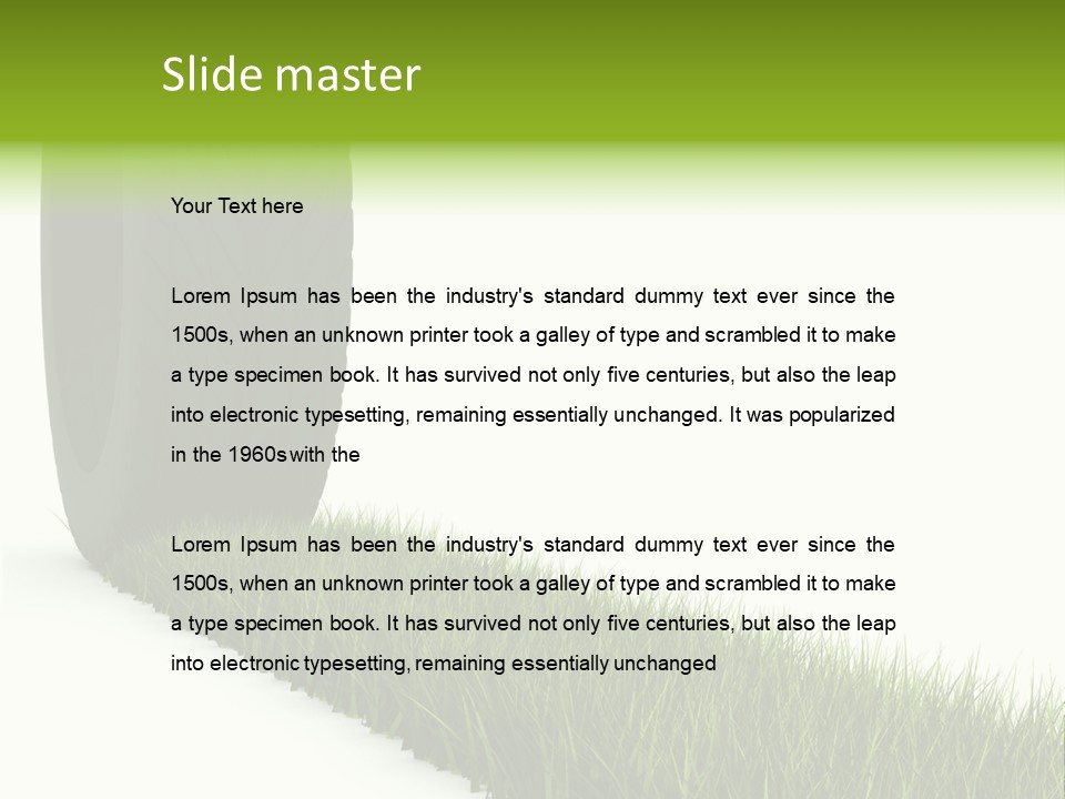 Automobile White Bio PowerPoint Template