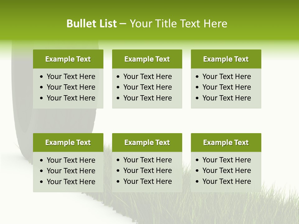 Automobile White Bio PowerPoint Template