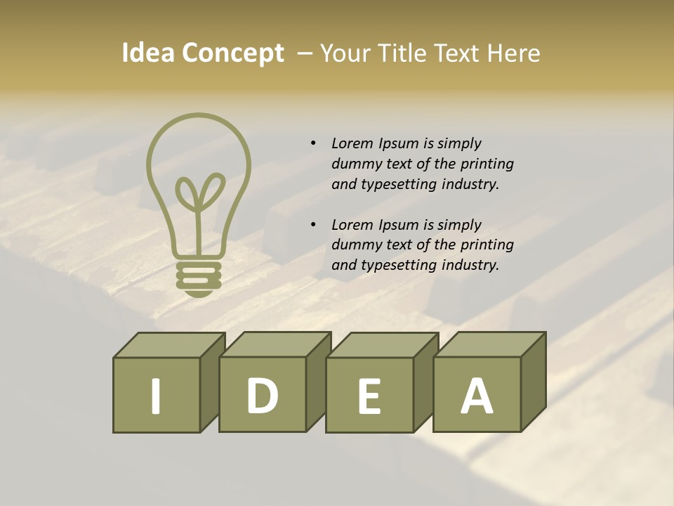 Instrument Music Key PowerPoint Template