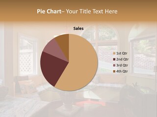 A Table With A Glass Top In Front Of A Window PowerPoint Template