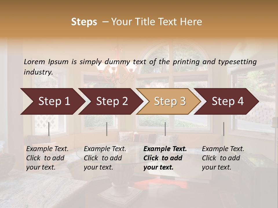 A Table With A Glass Top In Front Of A Window PowerPoint Template