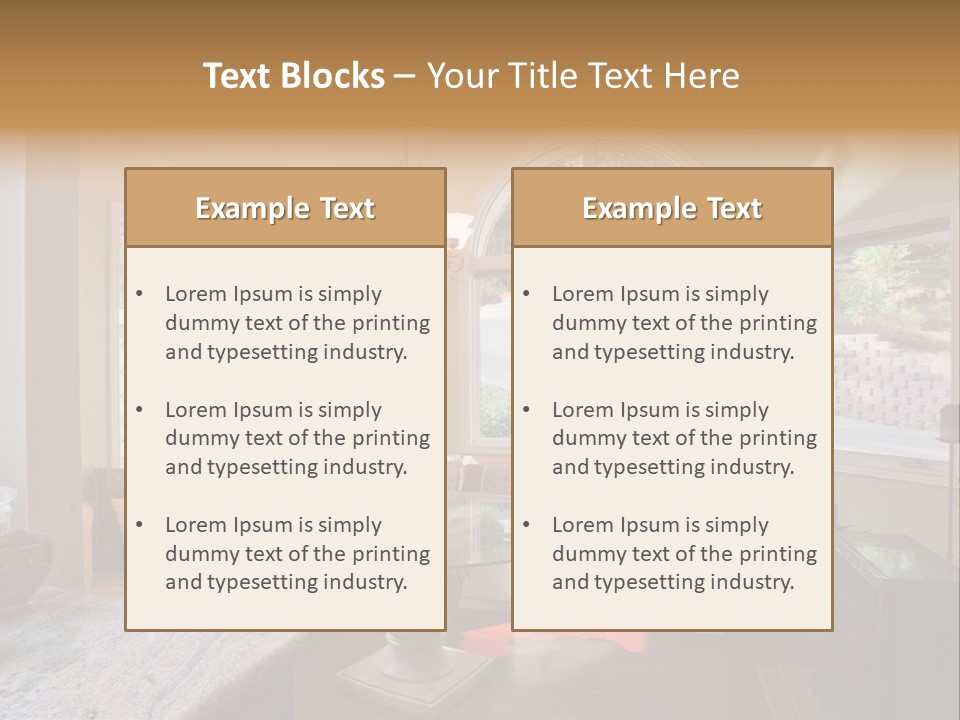 A Table With A Glass Top In Front Of A Window PowerPoint Template