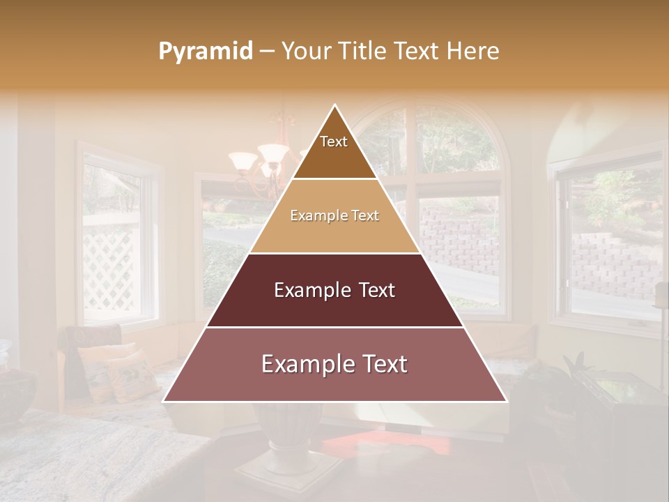 A Table With A Glass Top In Front Of A Window PowerPoint Template