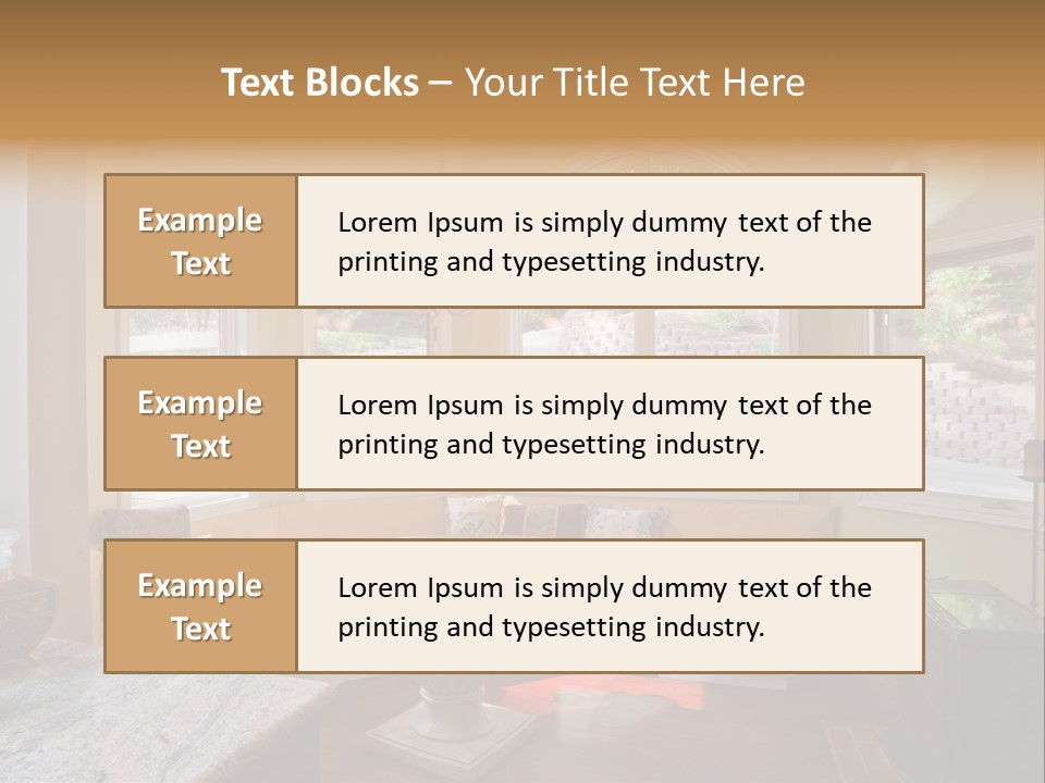 A Table With A Glass Top In Front Of A Window PowerPoint Template