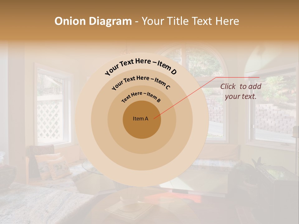 A Table With A Glass Top In Front Of A Window PowerPoint Template