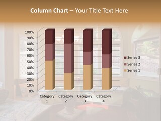 A Table With A Glass Top In Front Of A Window PowerPoint Template