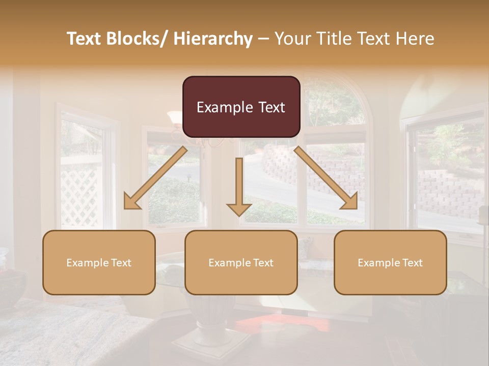 A Table With A Glass Top In Front Of A Window PowerPoint Template