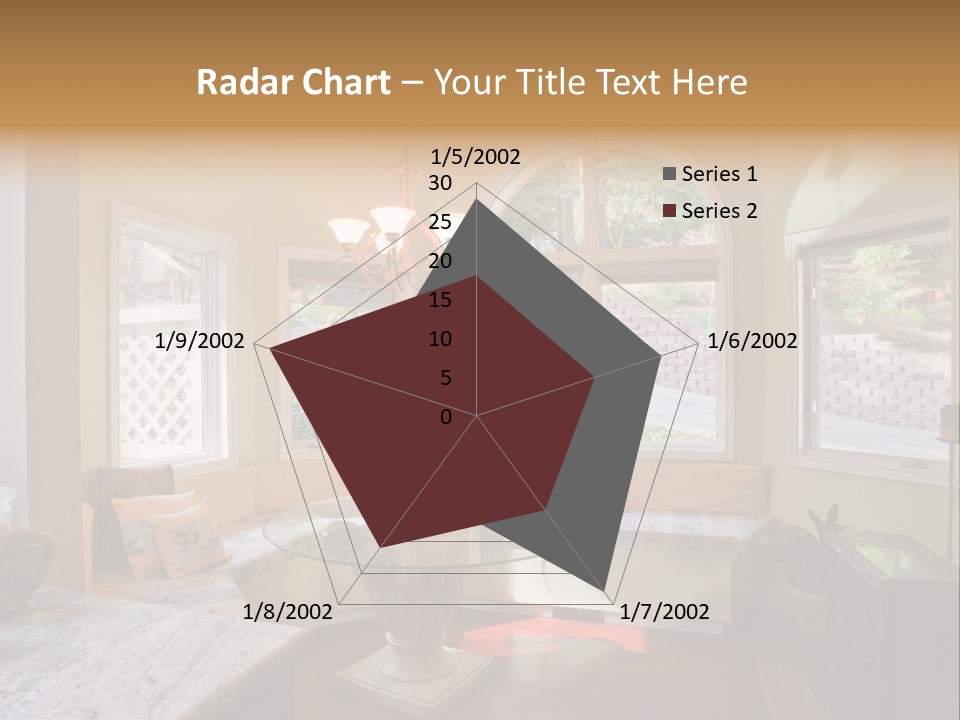A Table With A Glass Top In Front Of A Window PowerPoint Template