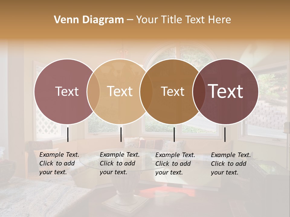 A Table With A Glass Top In Front Of A Window PowerPoint Template