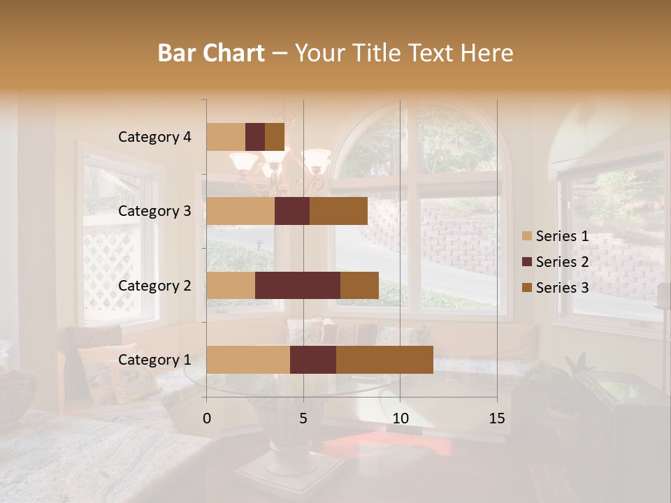 A Table With A Glass Top In Front Of A Window PowerPoint Template