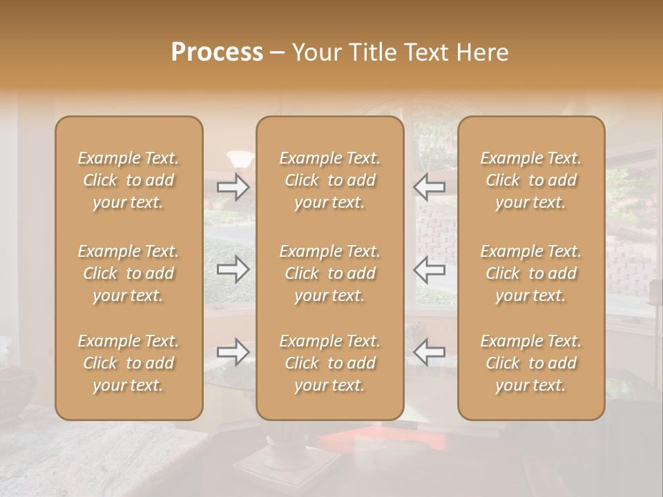 A Table With A Glass Top In Front Of A Window PowerPoint Template