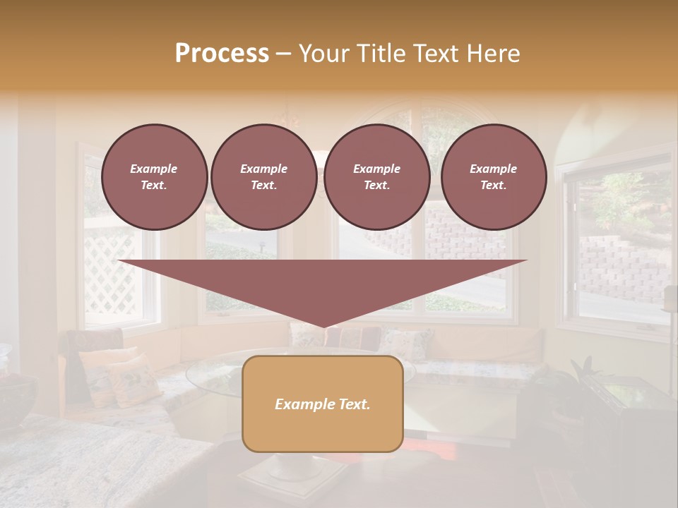 A Table With A Glass Top In Front Of A Window PowerPoint Template